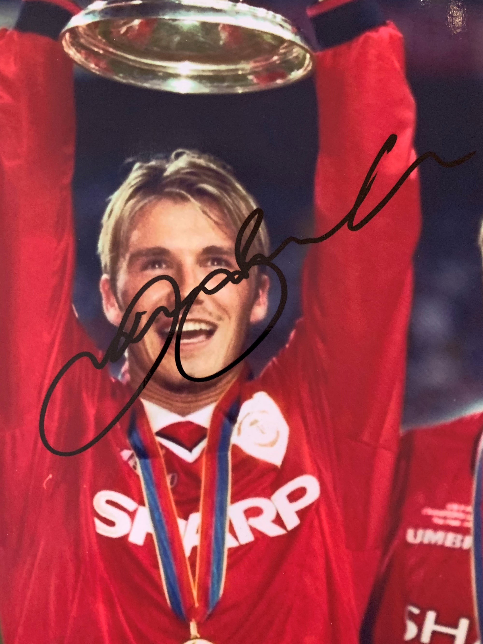 DAVID BECKHAM - SIGNERT BILDE MED EKTEHETSBEVIS/COA