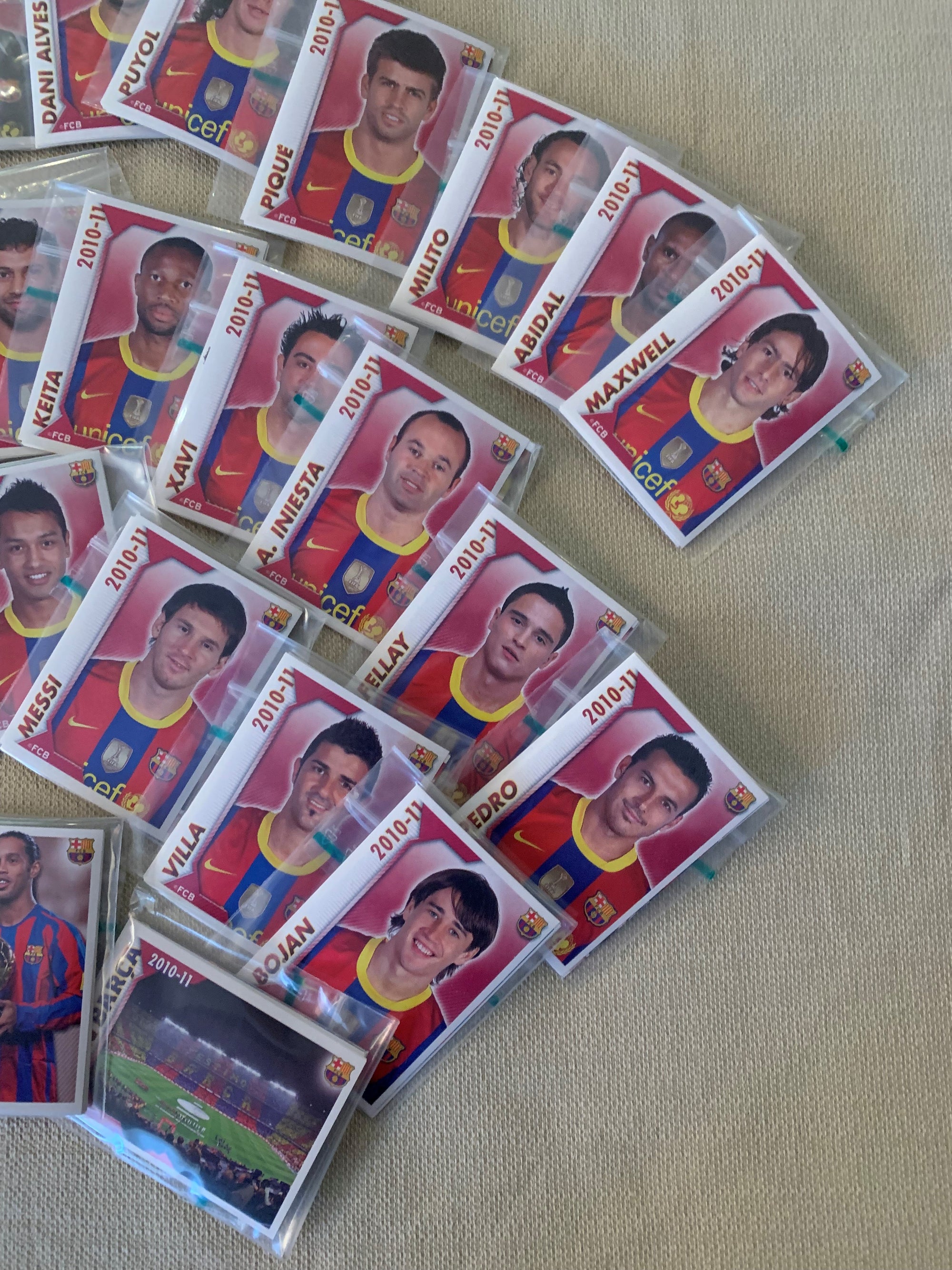 FC BARCELONA 2010/11 - PANINI 50 YEARS - KOMPLETT SETT