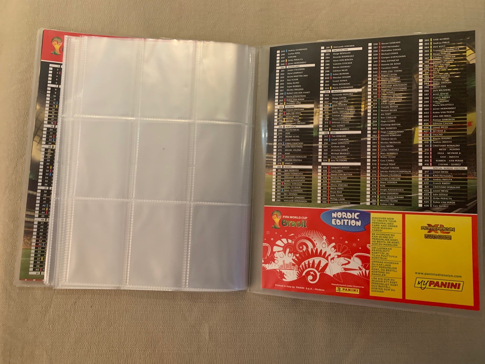 PANINI ADRENALYN XL FIFA WORLD CUP BRASIL 2014 - ORGINAL SAMLEPERM - MED PERSONLIG RABATTKODE