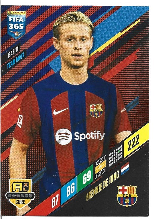 164.  BAR 11.  Frenkie de Jong - FC Barcelona