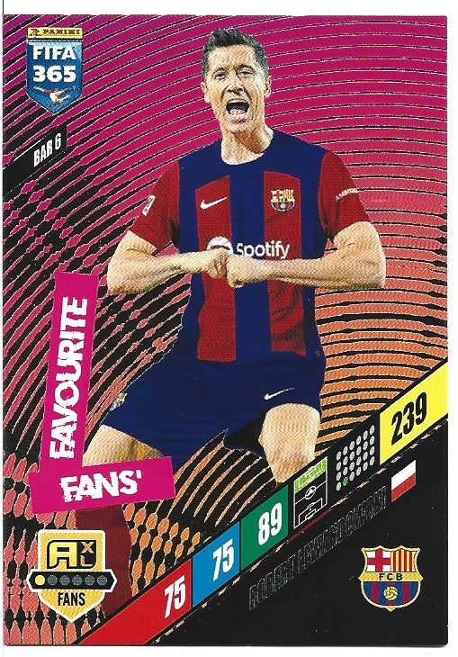 159.  BAR 6.  Robert Lewandowski  - FC Barcelona -  Fans' Favourite