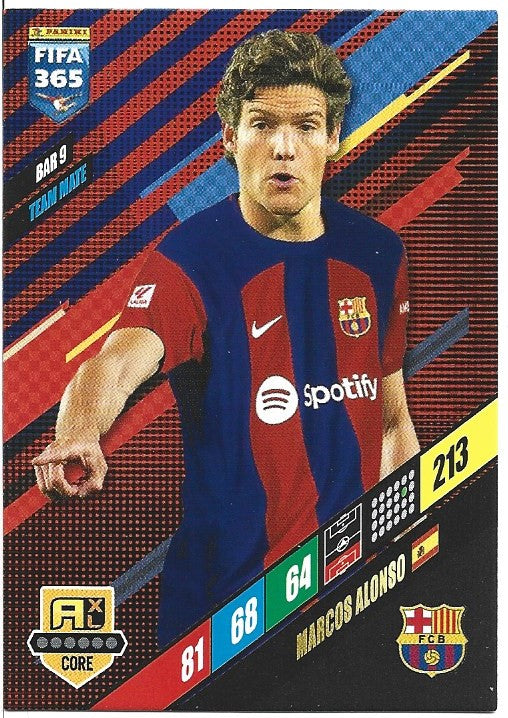 162.  BAR 9.  Marcos Alonso - FC Barcelona