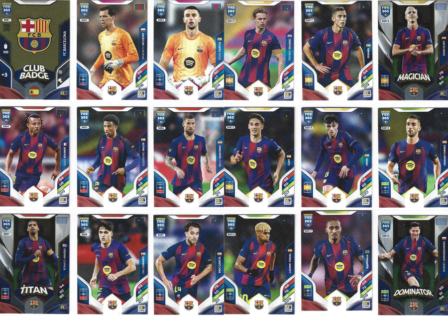 FC BARCELONA - KOMPLETT SETT MED PANINI ADRENALYN XL FIFA 365 - 2026