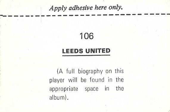 106. BILLY BREMNER - LEEDS UNITED