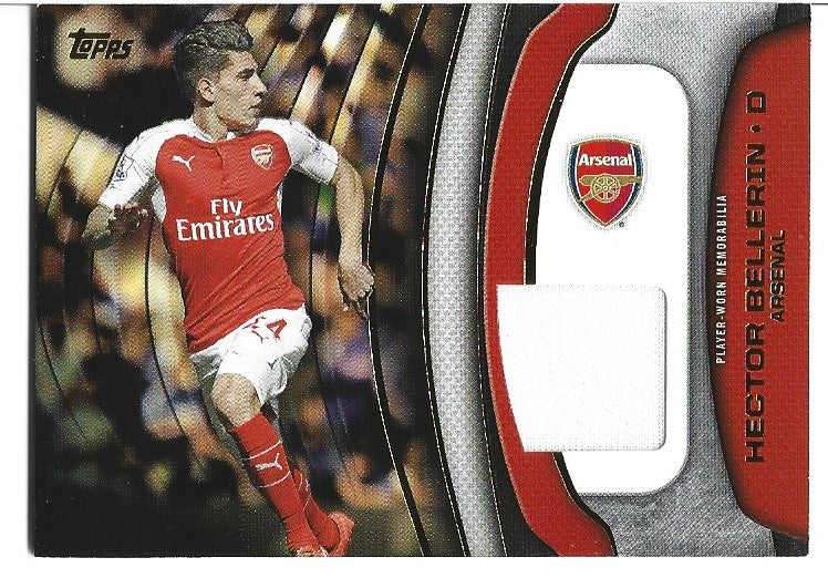 FF-HB - HECTOR BELLERIN - ARSENAL - TOPPS PREMIER GOLD 2015- FOOTBALL FIBER CARD RELIC