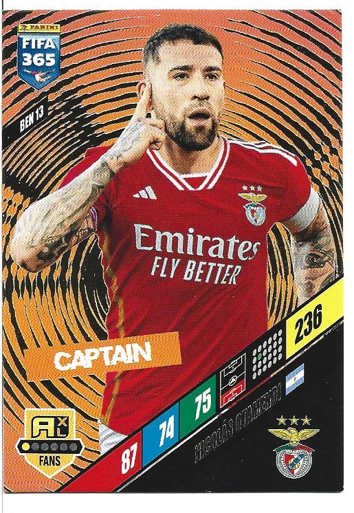 364.  BEN 13.  Nicolás Otamendi - SL Benfica  -  Captain