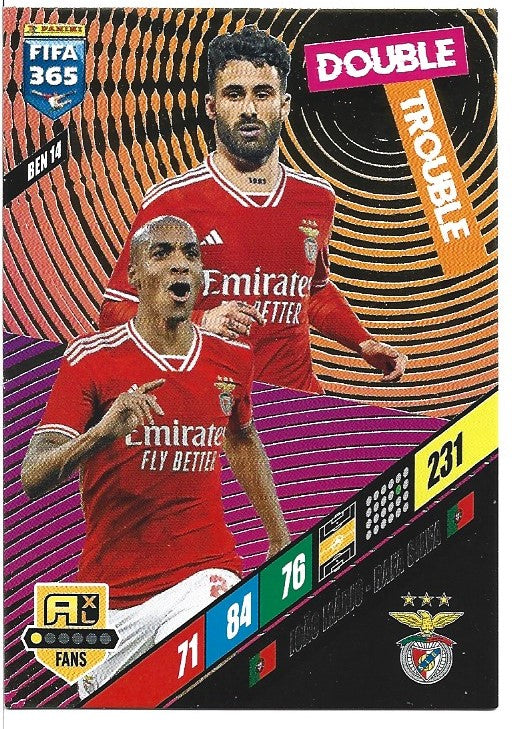 365.  BEN 14.  João Mario &  Rafa Silva - SL Benfica  -  Double Trouble