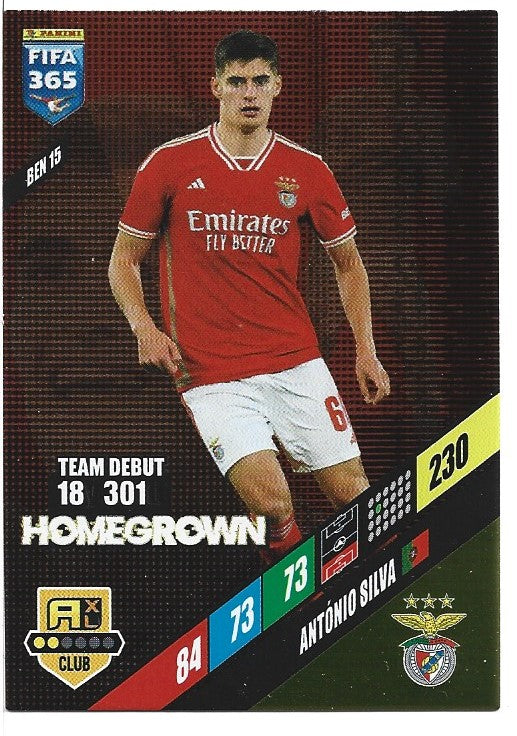 366.  BEN 15.  António Silva - SL Benfica-   -  Homegrown