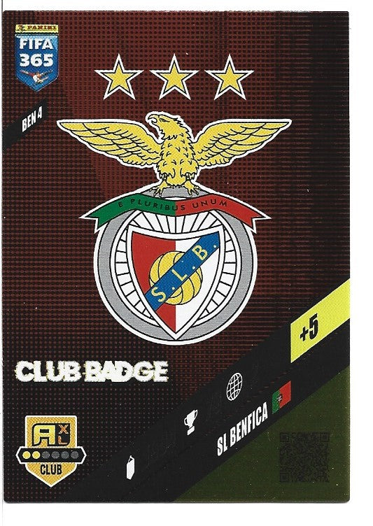355.  BEN 4.  Club Badge - SL Benfica
