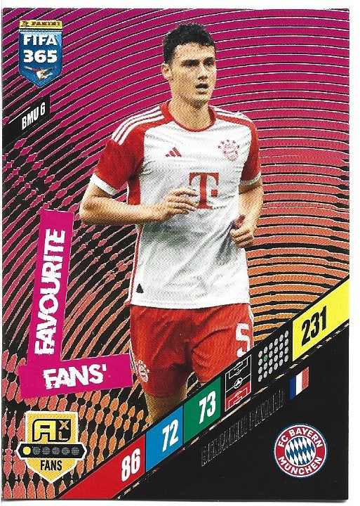 231.  BMU 6.  Benjamin Parvard - FC Bayern München -  Fans' Favourite