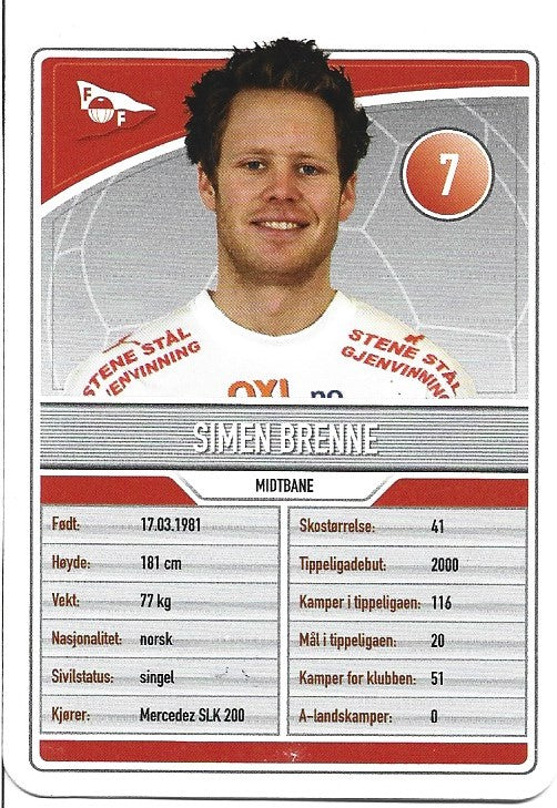FREDRIKSTAD FK - SIMEN BRENNE