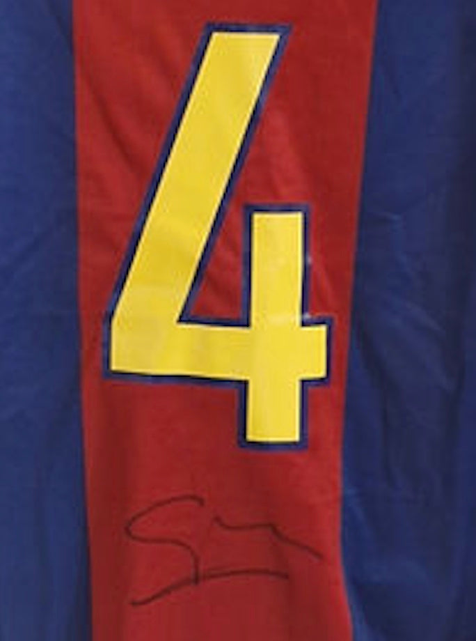 PEP GUARDIOLA - SIGNERT DRAKT MED EKTEHETSBEVIS/COA