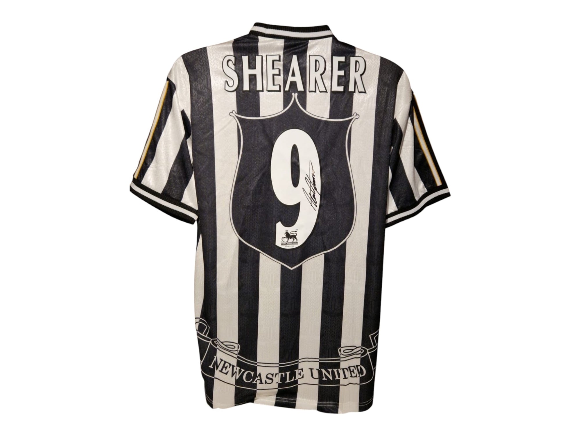ALAN SHEARER - SIGNERT DRAKT MED EKTEHETSBEVIS/COA