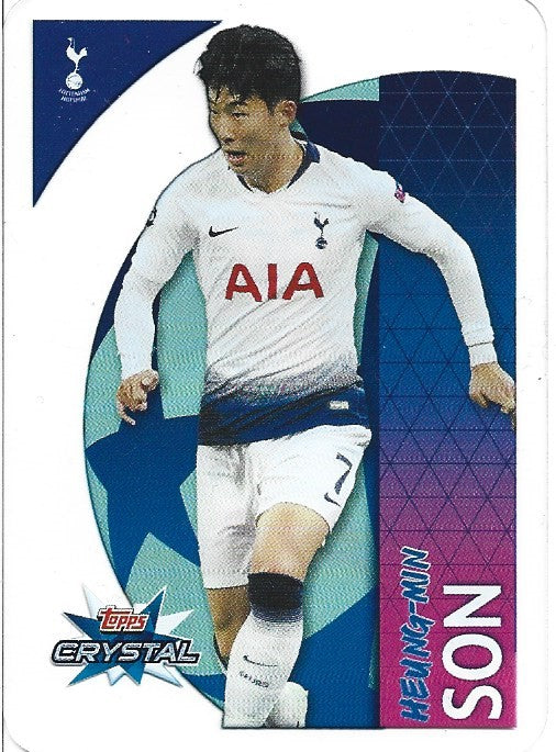 000. TOTTENHAM  CHAMPIONS LEAGUE  2018/19 - TOPPS CRYSTAL FOTBALLKORT