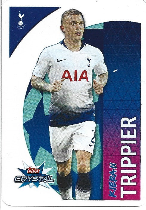 000. TOTTENHAM  CHAMPIONS LEAGUE  2018/19 - TOPPS CRYSTAL FOTBALLKORT