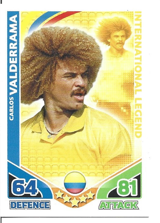 307. Carlos Valderrama -Colombia - INTERNATIONAL LEGEND