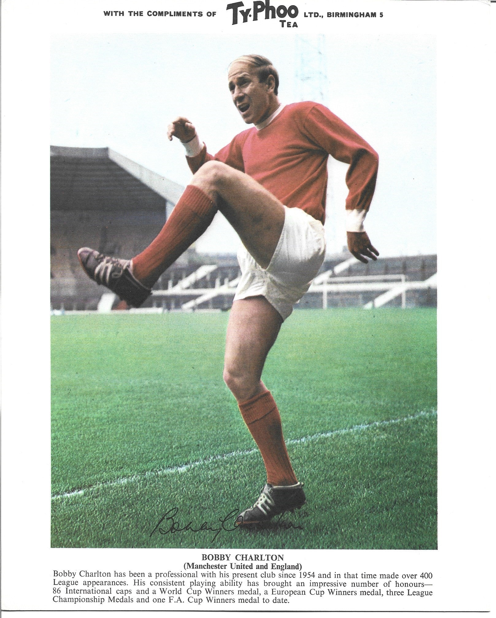 BOBBY CHARLTON - MANCHESTER UNITED