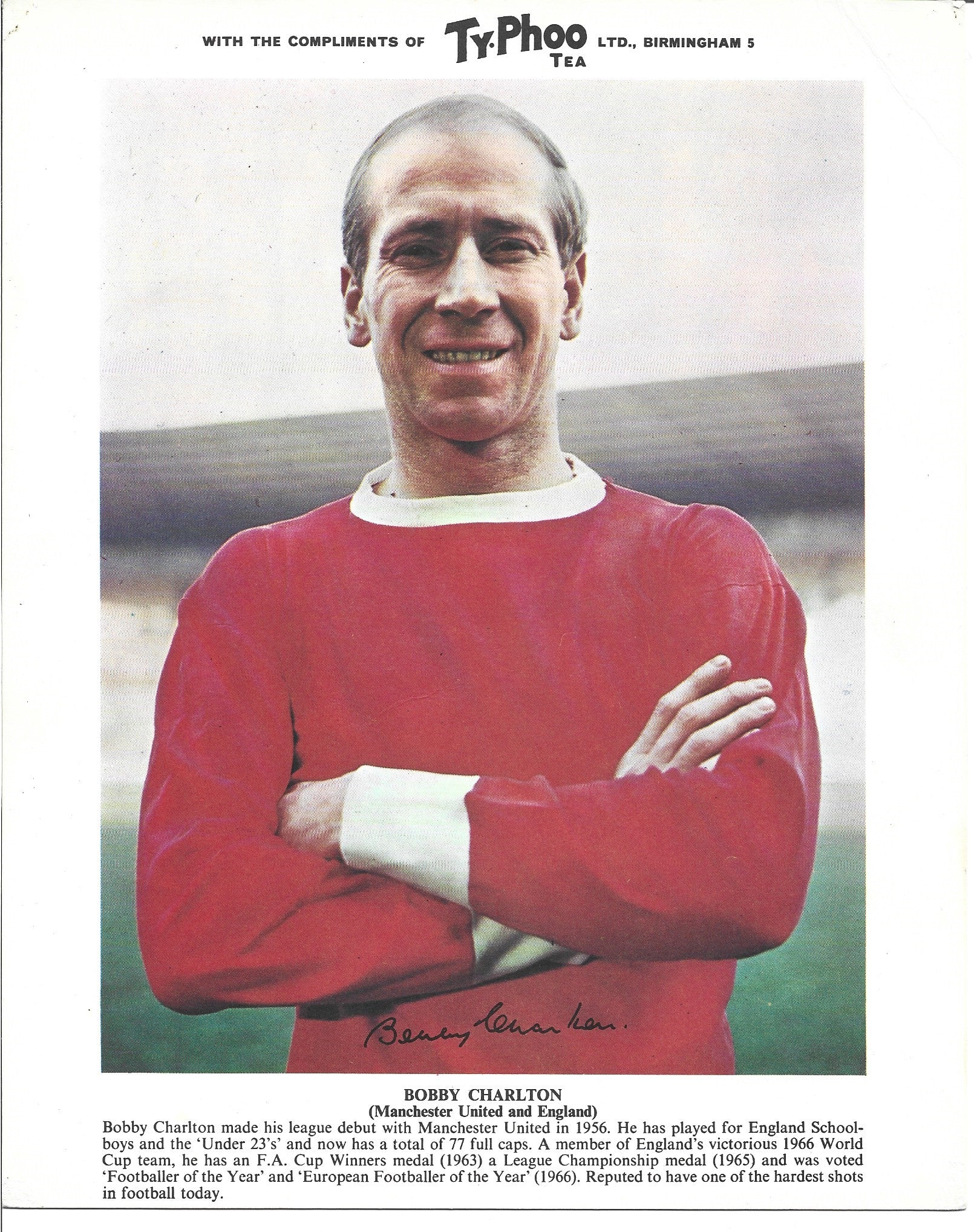 BOBBY CHARLTON - MANCHESTER UNITED