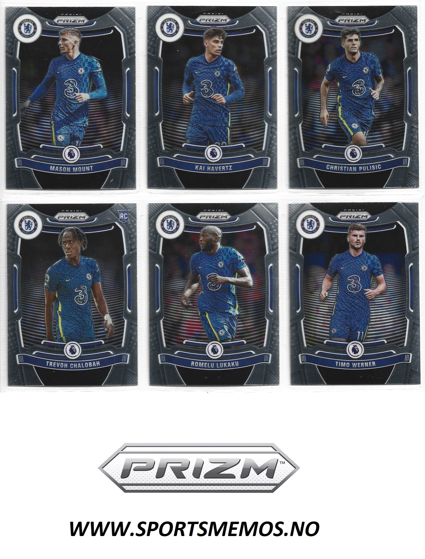 CHELSEA - PANINI PRIZM PREMIER LEAGUE 2021/22 - KOMPLETT SETT