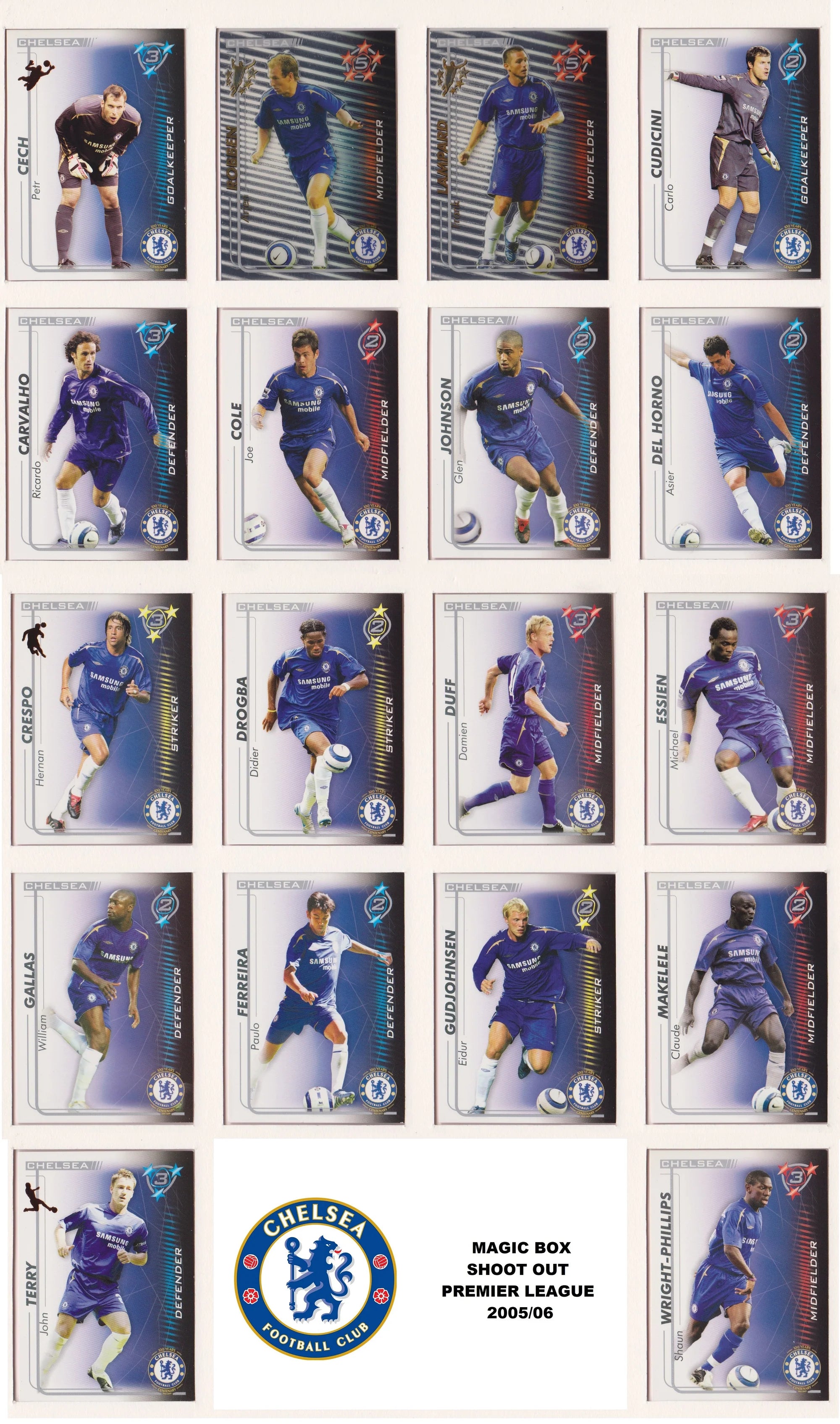CHELSEA - LOT - SHOOT OUT - 4 ÅRGANGER