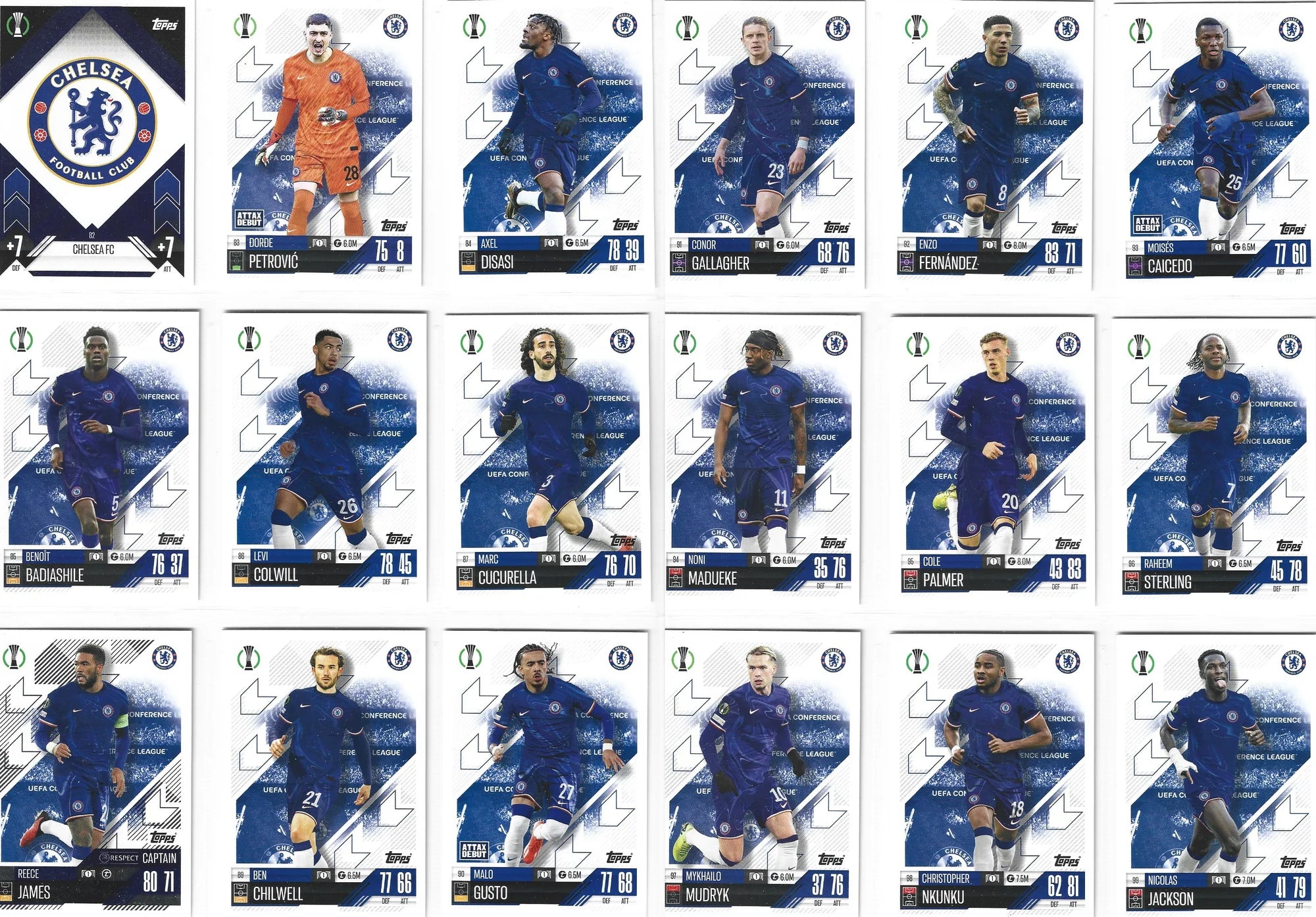 CHELSEA - LOT - CHAMPIONS LEAGUE - 5 ÅRGANGER