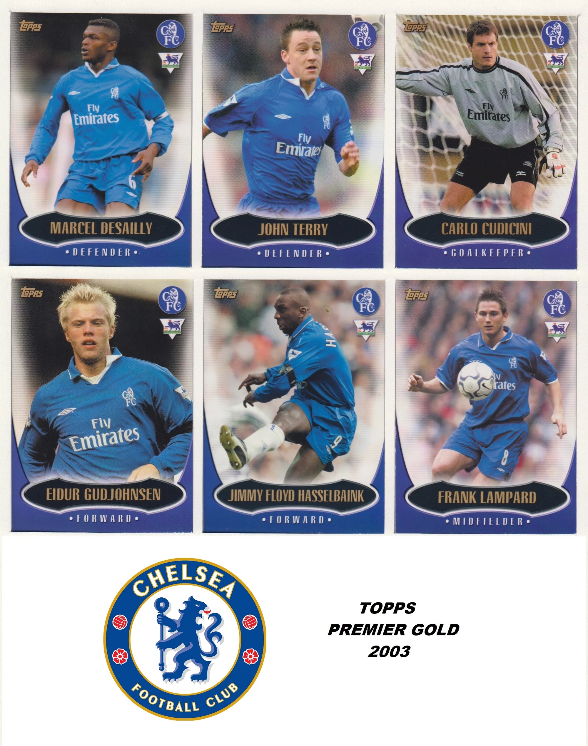 CHELSEA - LOT - PREMIER GOLD - 5 ÅRGANGER