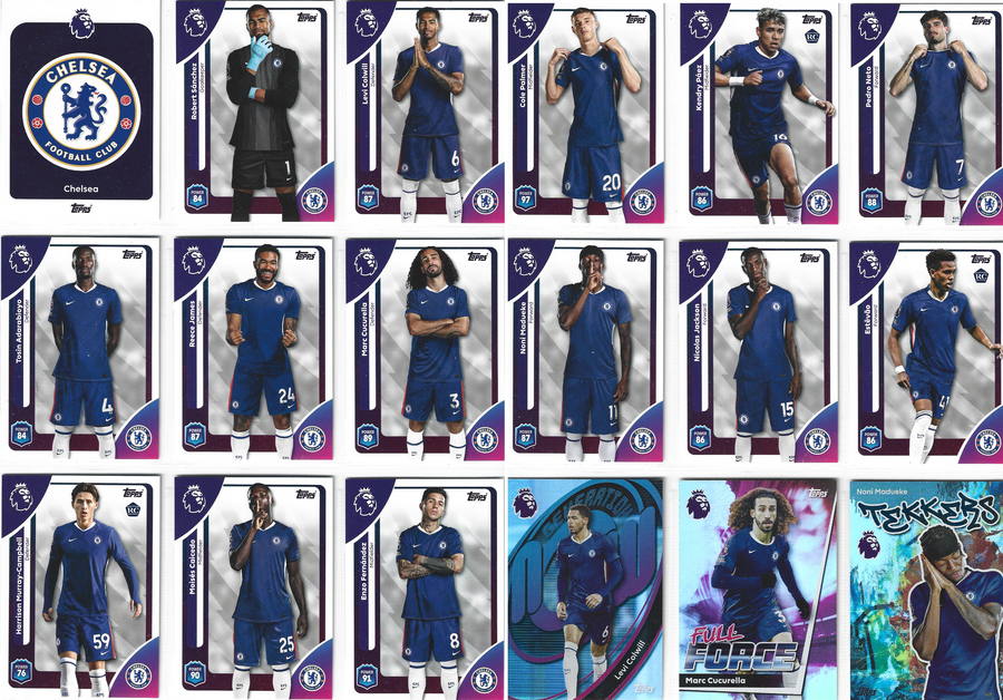 CHELSEA FC - KOMPLETT LAGSETT - TOPPS PREMIER LEAGUE 2025/26