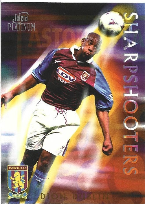 DION DUBLIN - ASTON VILLA  - FUTERA PLATINUM  - SHARPSHOOTERS