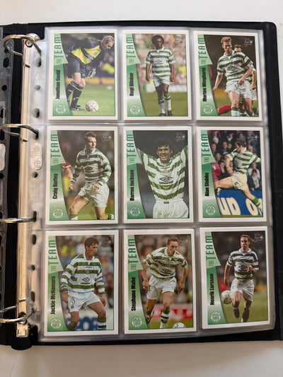 000. CELTIC - FUTERA FANS SELECTION 1999 - KOMPLETT SETT + 18 CUTTING EDGE EMBOSED
