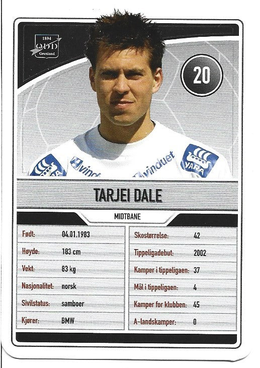ODD GRENLAND - TARJEI DALE
