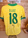DAVID LUIZ - SIGNERT DRAKT MED EKTEHETSBEVIS/COA