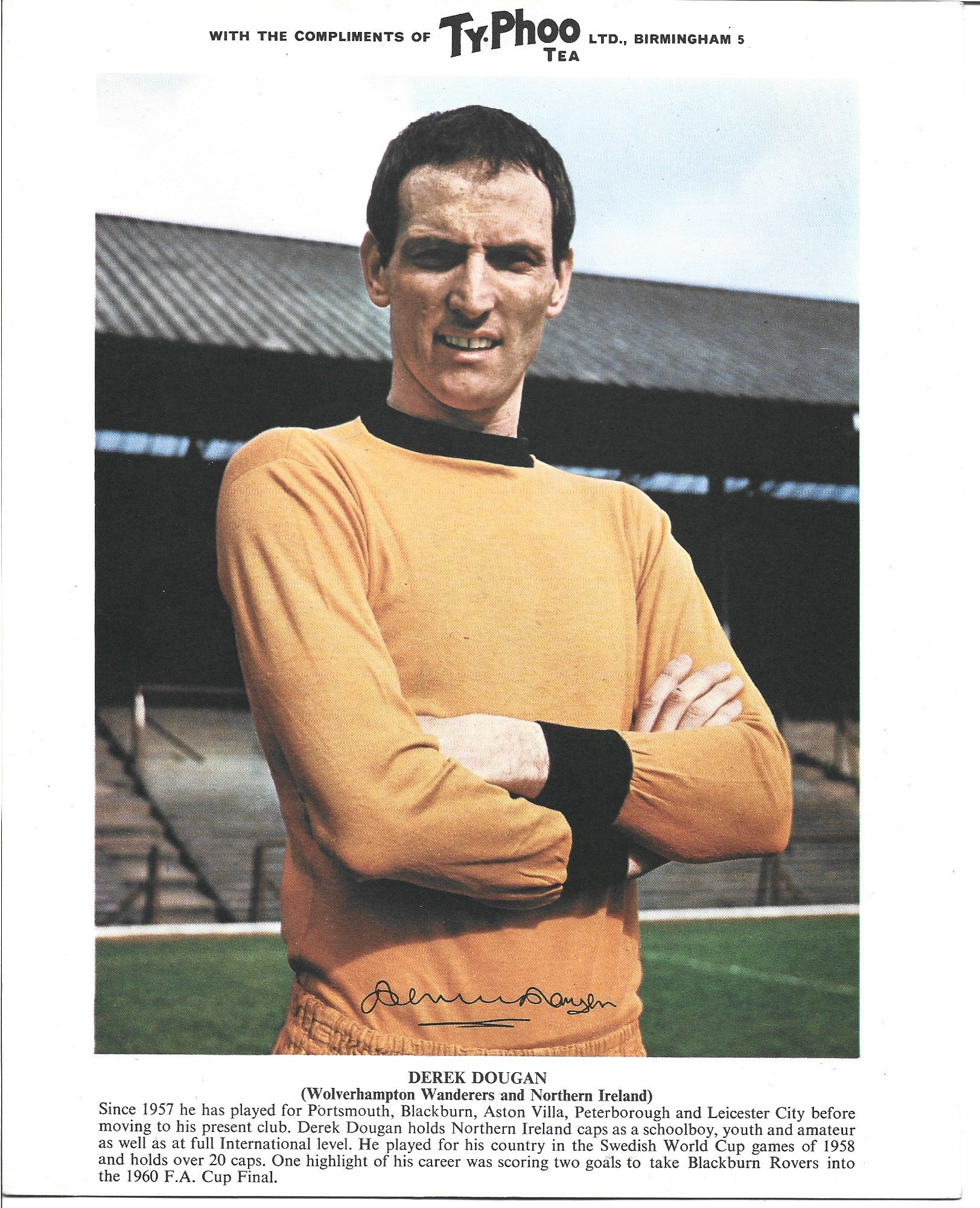 DEREK DOUGAN - WOLVERHAMPTON WANDERERS