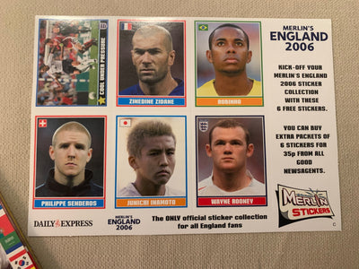 MERLIN`S - ENGLAND WORLD CUP 2006 - STICKER ALBUM