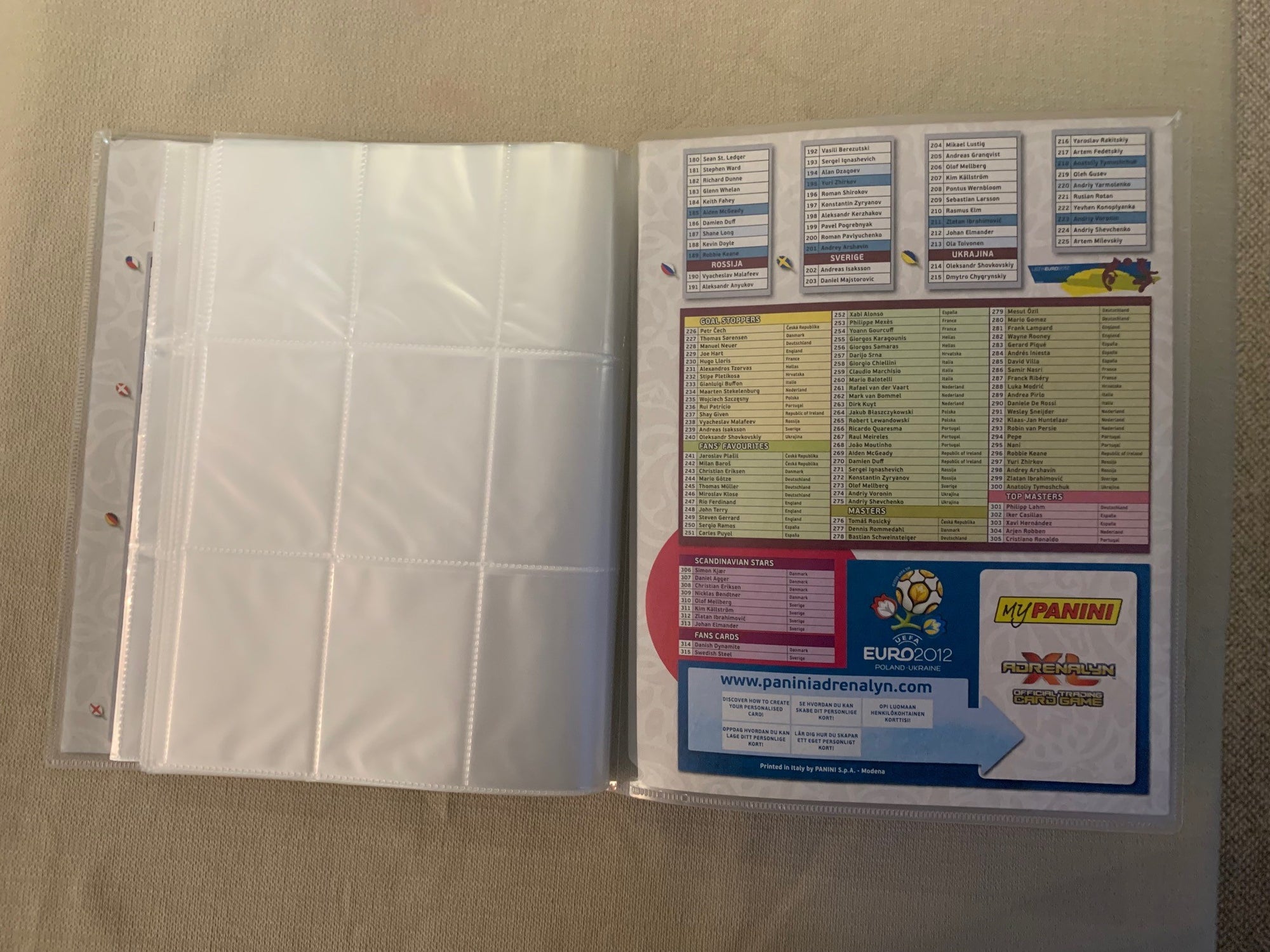 PANINI ADRENALYN XL EURO 2012 POLAND/UKRAINE - ORGINAL SAMLEPERM - MED PERSONLIG RABATTKODE