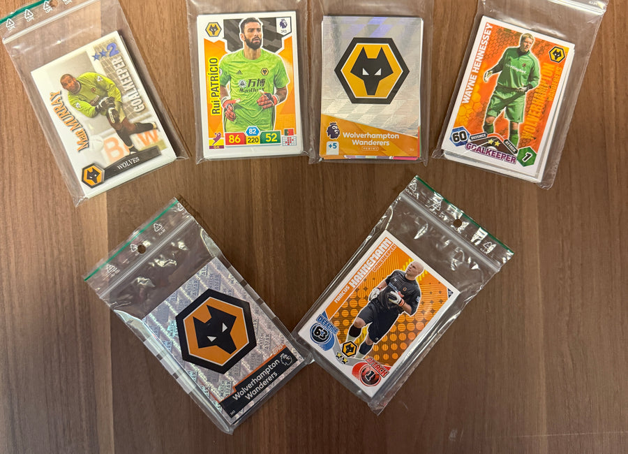 WOLVERHAMPTON WANDERERS - LOT - SHOOT OUT, MATCH ATTAX OG ADRENALYN XL