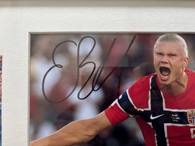 ERLING HAALAND - SIGNERT BILDE MED EKTEHETSBEVIS/COA