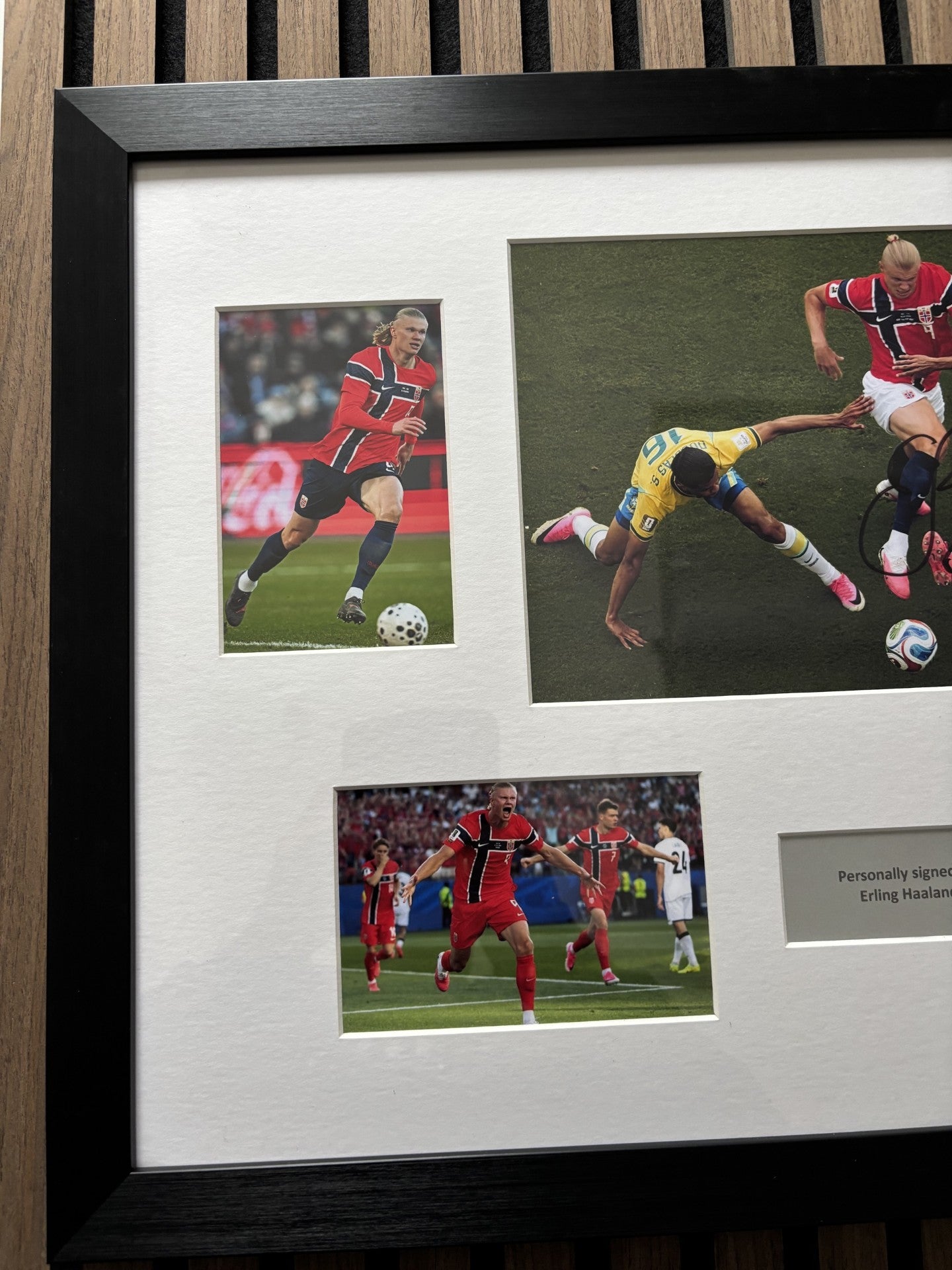 ERLING HAALAND - SIGNERT BILDE MED EKTEHETSBEVIS/COA