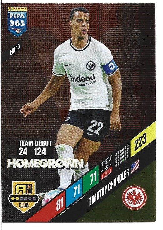 258.  EIN 15.  Timothy Chandler  - Eintracht Frankfurt  -  Homegrown