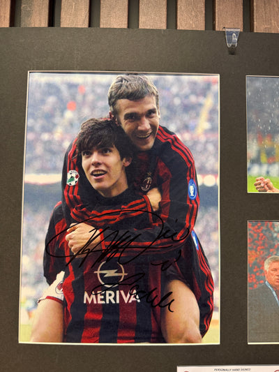 KAKA - SIGNERT BILDEMONTAGE MED EKTEHETSBEVIS/COA