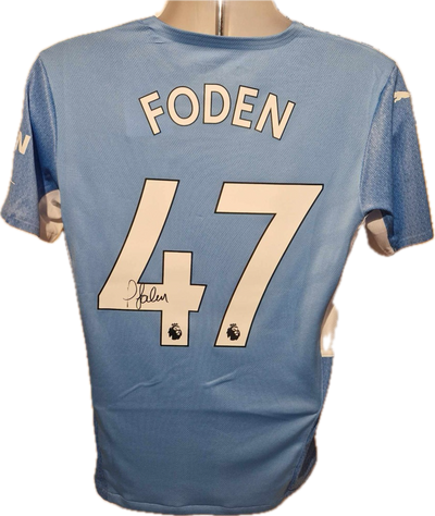 PHIL FODEN - SIGNERT DRAKT MED EKTEHETSBEVIS/COA