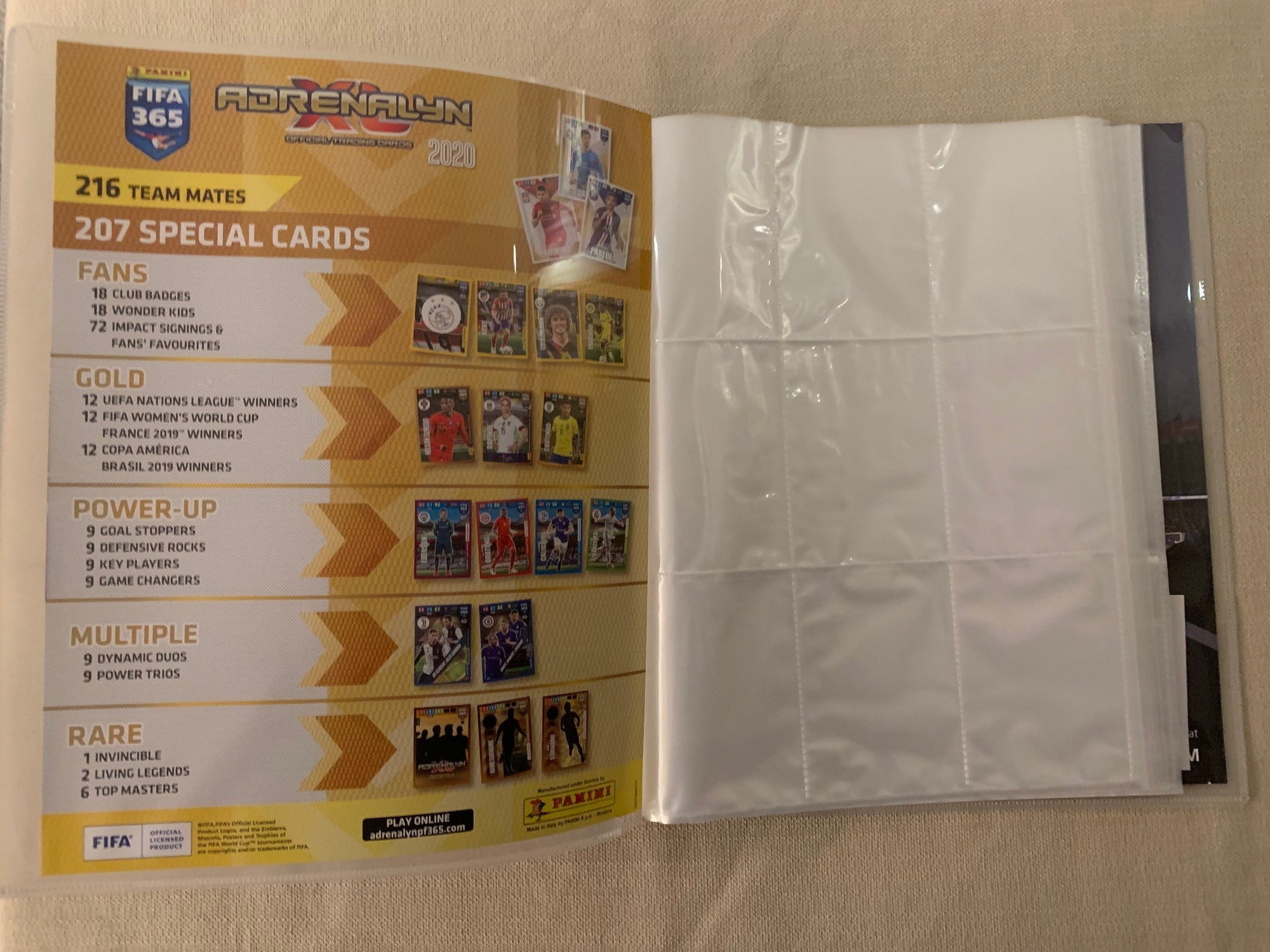 PANINI ADRENALYN XL FIFA 365 2020 - ORGINAL SAMLEPERM - MED PERSONLIG RABATTKODE