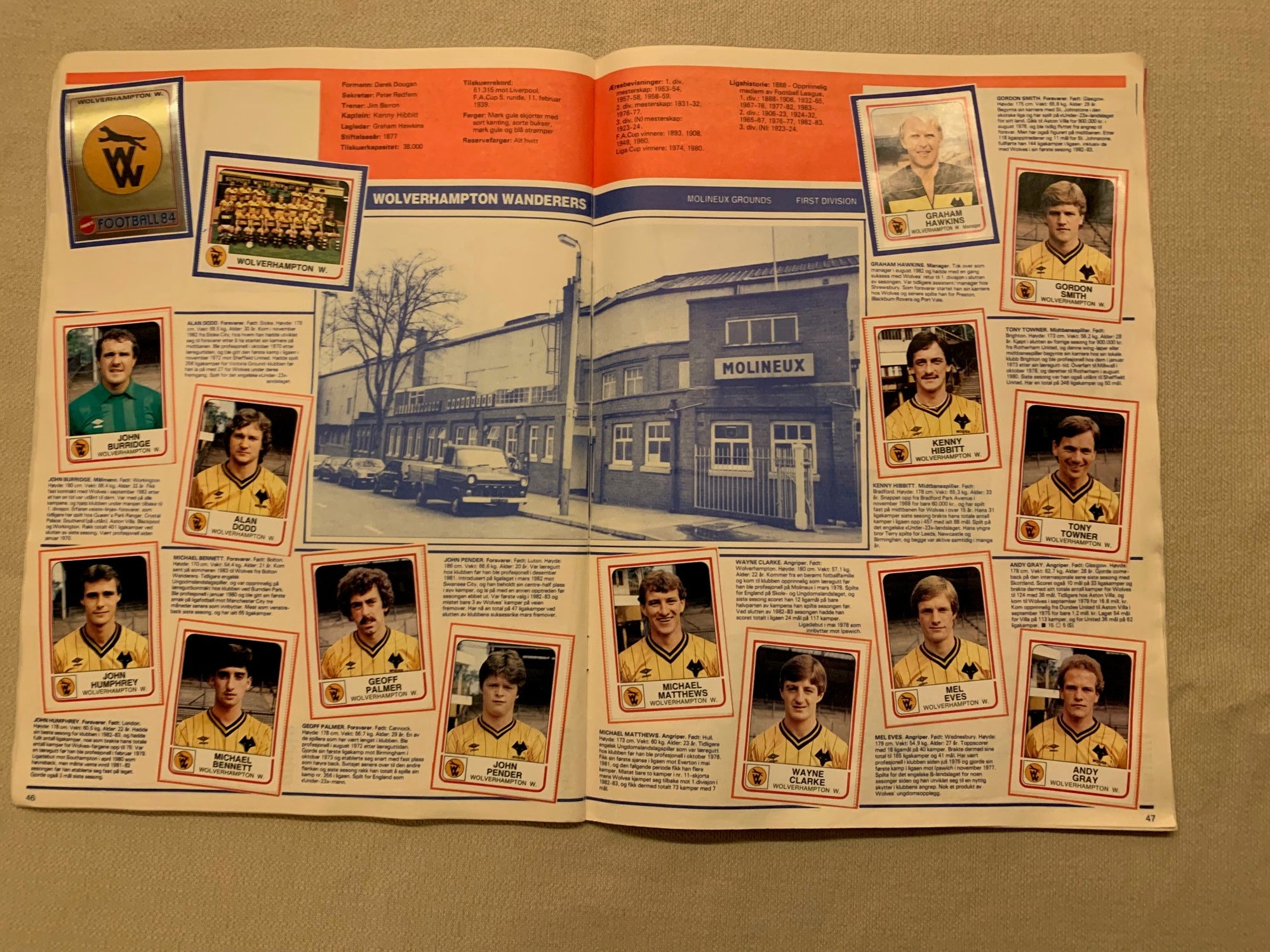 PANINI`S FOOTBALL 84 - KOMPLETT ALBUM