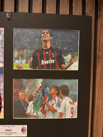 KAKA - SIGNERT BILDEMONTAGE MED EKTEHETSBEVIS/COA