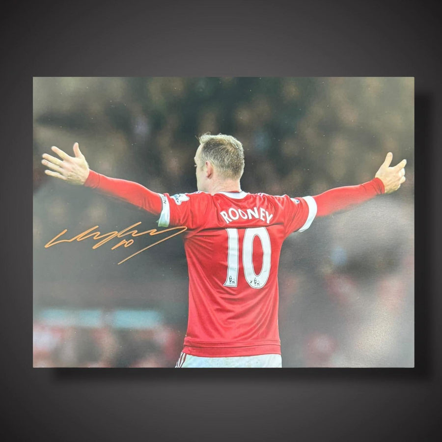 WAYNE ROONEY - SIGNERT BILDE MED EKTEHETSBEVIS/COA