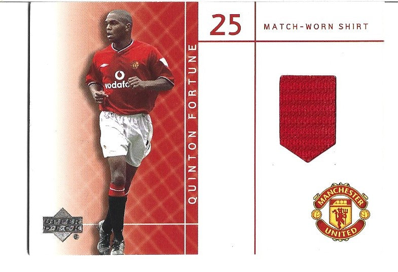 QF-S - QUINTON FORTUNE - MANCHESTER UNITED - UPPER DECK MATCH-WORN SHIRT