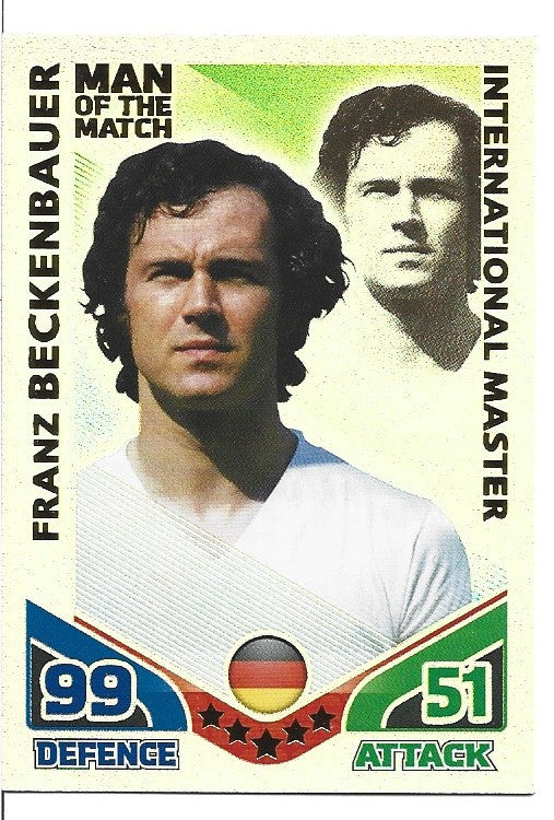 331. FRANZ BECKENBAUER - GERMANY - MAN OF THE MATCH INTERNATIONAL MASTER