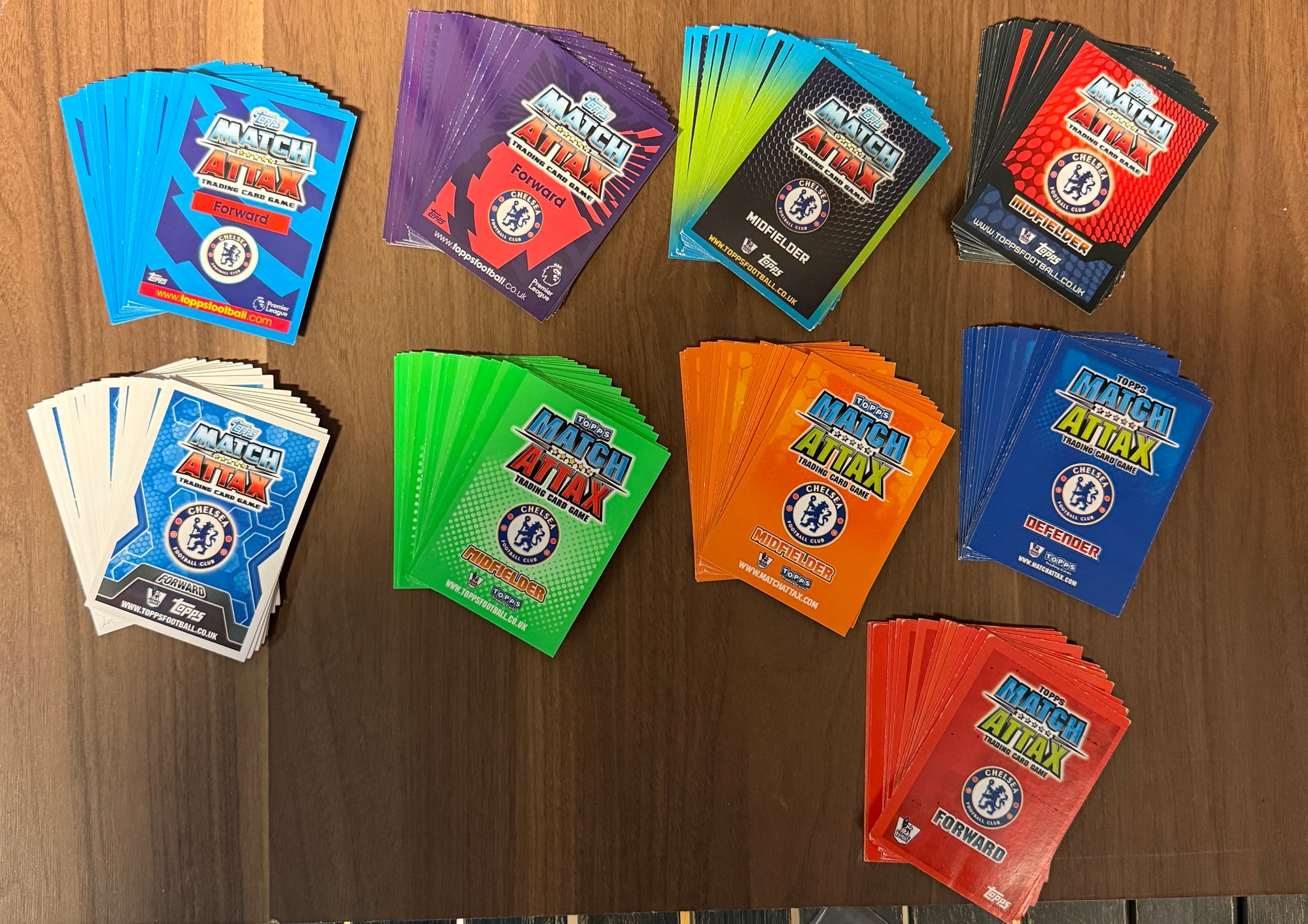 CHELSEA - "SUPERLOT" - TOPPS MATCH ATTAX - 9 ÅRGANGER