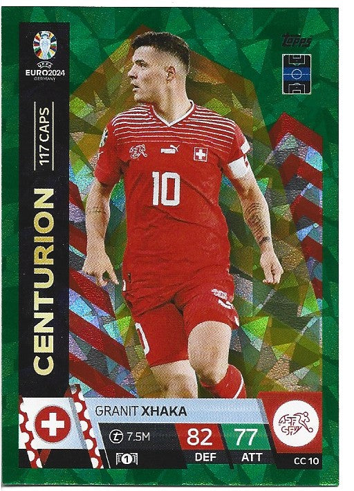 CC.010 - GRANIT XHAKA - SWITZERLAND - CENTURION - GREEN EMERALD HOLOGRAPH