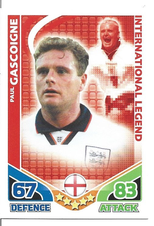 312. Paul Gascoigne - England- INTERNATIONAL LEGEND