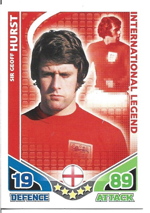 316.  Sir Geoff Hurst - England- INTERNATIONAL LEGEND